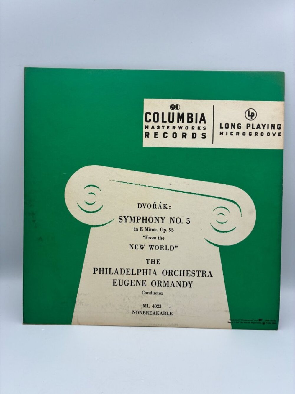 Dvořák: Symphony No. 5 From The New World LP 1950 Columbia Masterworks ML4023